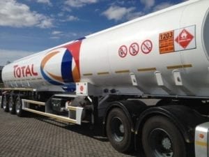 Total tanker truck