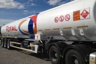 Total tanker truck