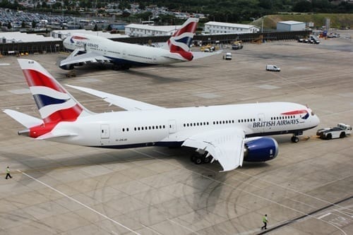 British Airways plane image