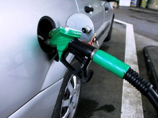 Filling a car with petrol image