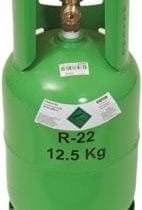 Green R-22 gas cannister