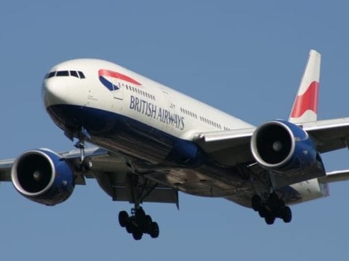 British Airways plane image