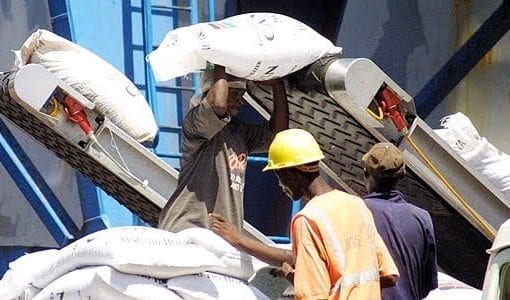 Fertilizer discharge at Kenya Mombasa Port