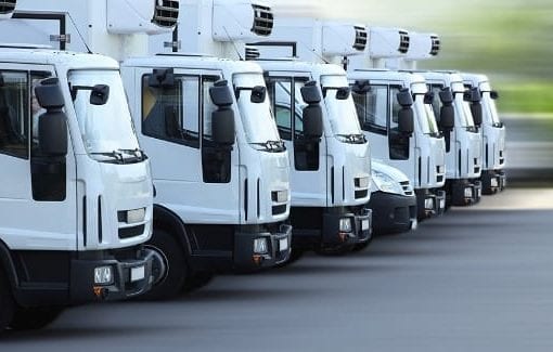 Fleet of trucks