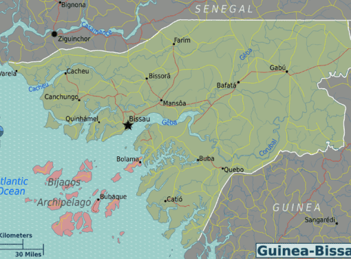 Map of Guinea-Bissau