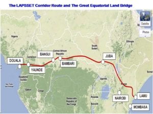 LAPSSET corridor map