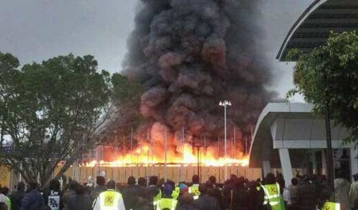 Jomo Kenyatta fire image