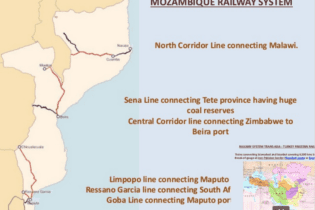 Mozambique railways map