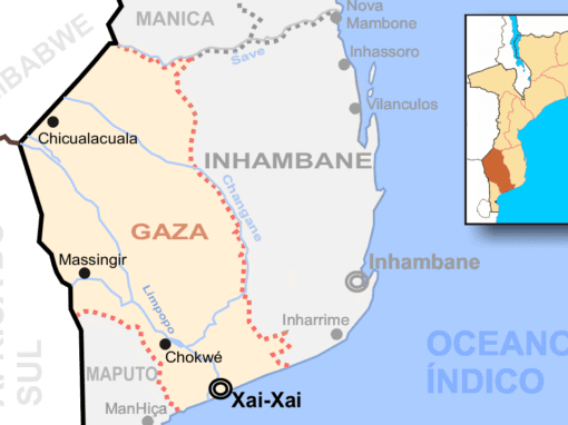 Mozambique, Gaza map