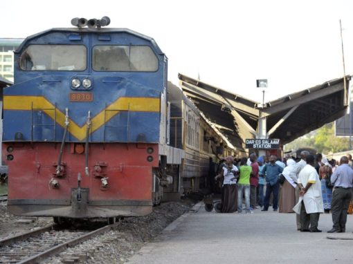 train at Dar es Salaam rail station