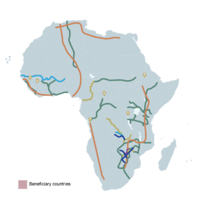 Africa corridors map image