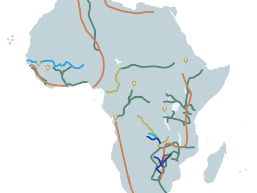 Africa corridors map image