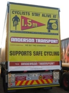 Safe cycling campaign branding image