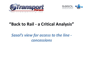 Sasol rail concessions