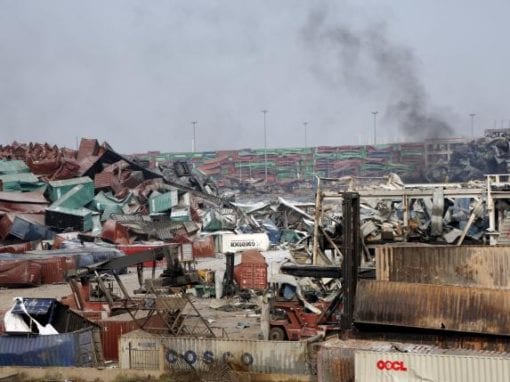 Tianjin blast site