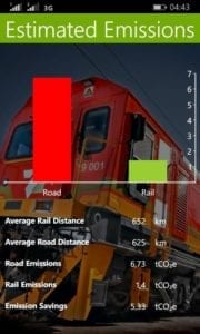 Transnet carbon calculator app