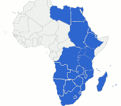 Tripartite Free Trade Area map image