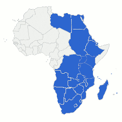 Tripartite Free Trade Area map image