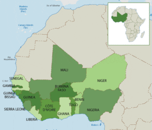 West Africa map image