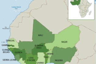 West Africa map image