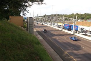 e-toll gantry on highway image