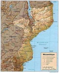 Mozambique map image