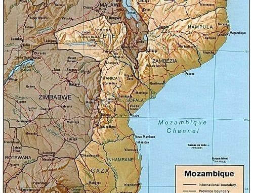 Mozambique map image