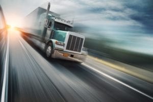 Truck on freeway image