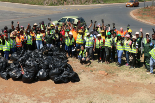 CAIA_EnviroServ Team cleaning up environment