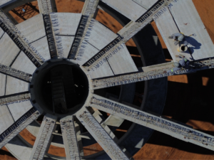 precast concrete water tower _Resting on bearing pads, the 12 tapered beams will carry and distribute the load of the precast-concrete tank and its contents