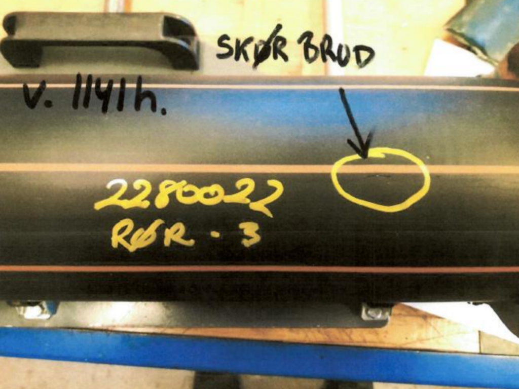 110mm pipe with recycled material