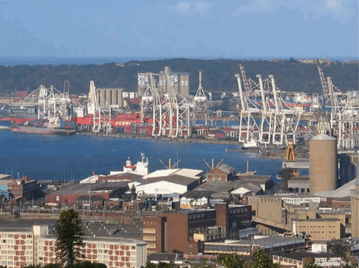 Durban Harbour port of South Africa