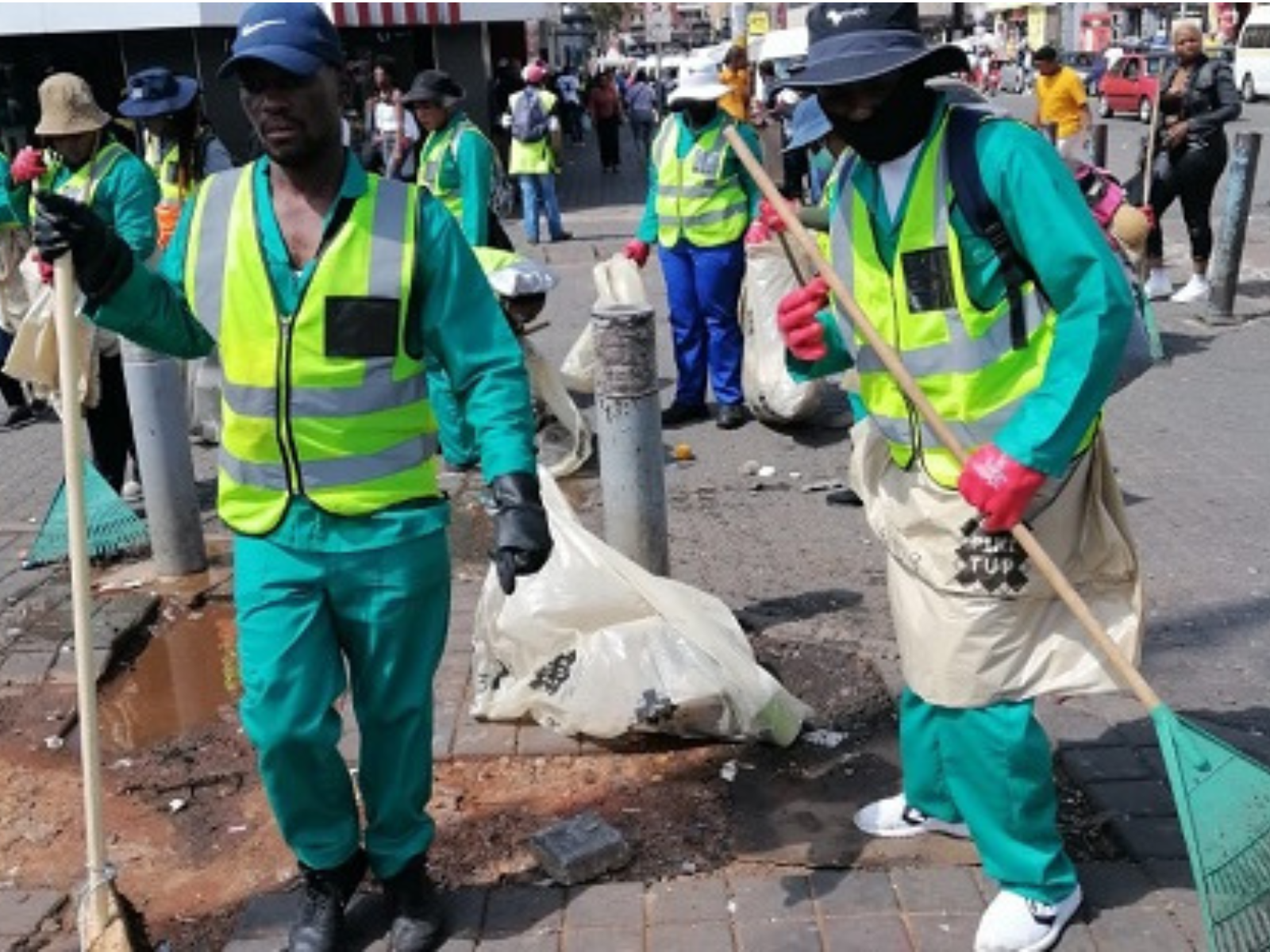 Street cleaner for waste removal services