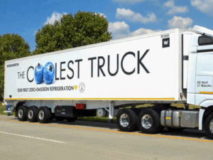 Woolworths first zero emission refrigeration truck