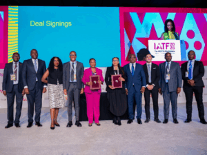 Representatives of Afreximbank, the Government of the Republic of South Africa, and Infrastructure South Africa after the signing of the Joint Project Preparation Facility Framework Agreement