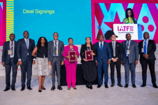 Representatives of Afreximbank, the Government of the Republic of South Africa, and Infrastructure South Africa after the signing of the Joint Project Preparation Facility Framework Agreement
