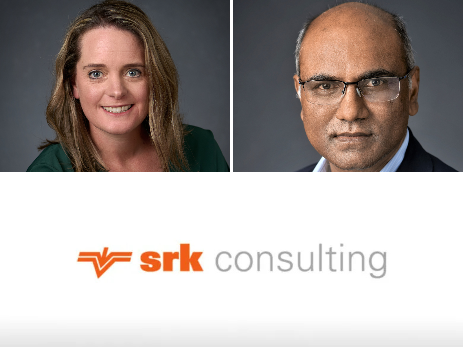 Philippa Burmeister, partner and principal environmental scientist at SRK Consulting and Vis Reddy - Chairman of SRK Consulting South Africa