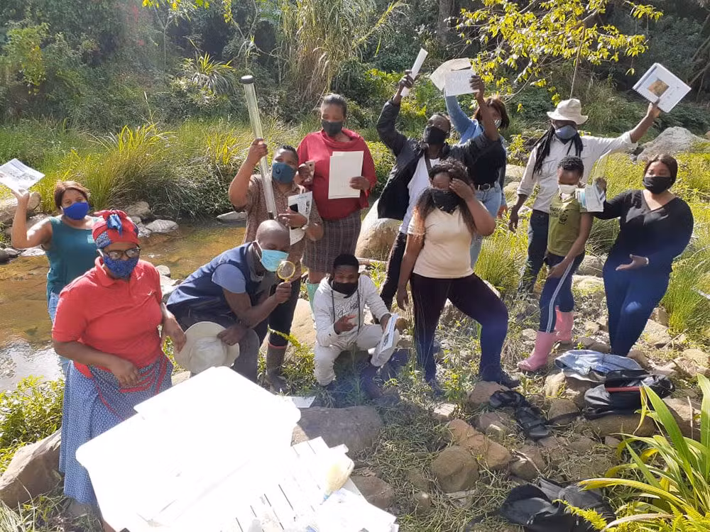 The team who worked on the Palmiet river project. Courtesy GroundTruth