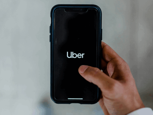 Uber logo for e-hailing services public transport