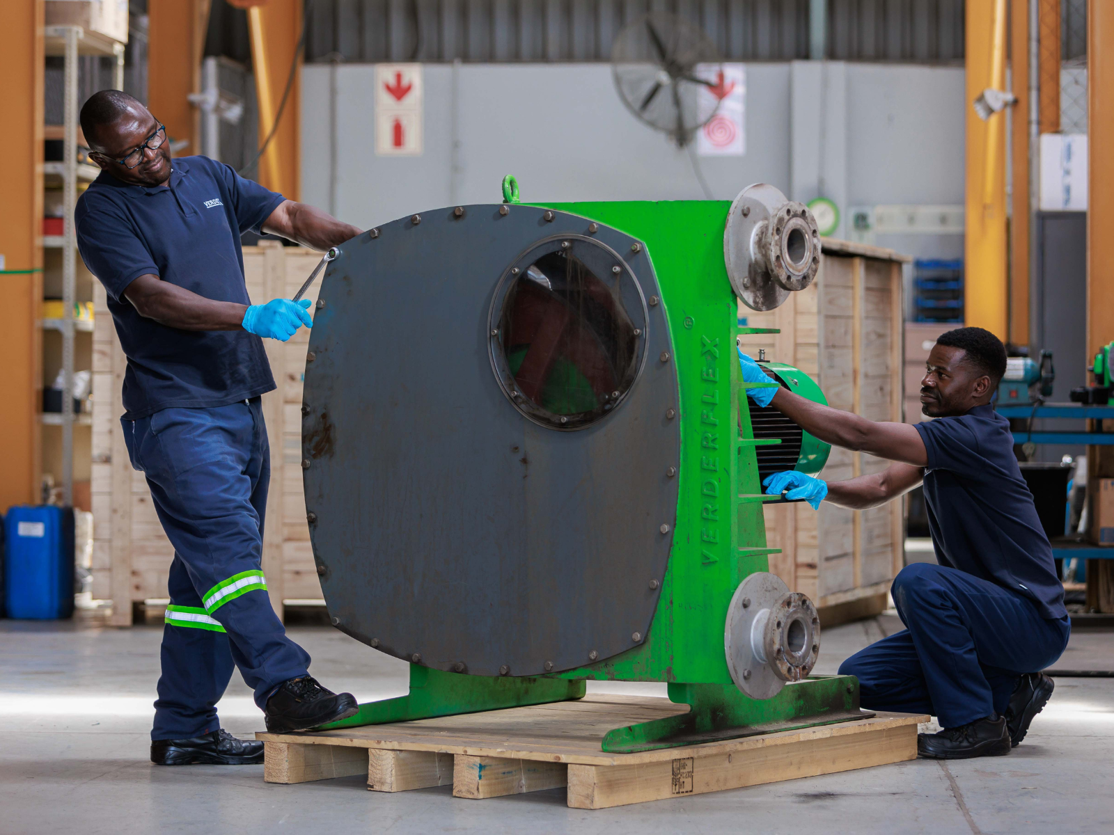 Verder Pumps peristaltic hose pumps workshop