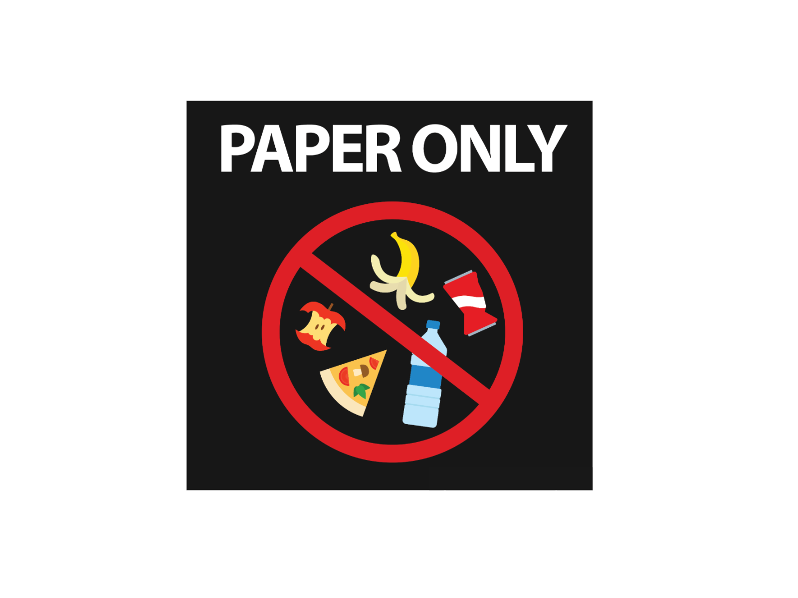 paper only icon for recycling