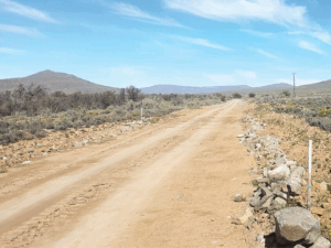 road servitude at the Karreebosch Wind Farm facility