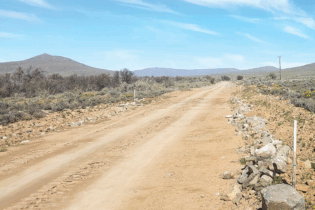 road servitude at the Karreebosch Wind Farm facility
