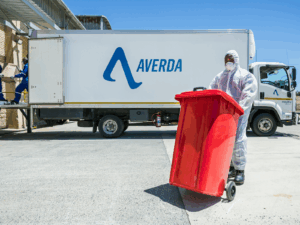 Averda Medical Waste truck and disposal