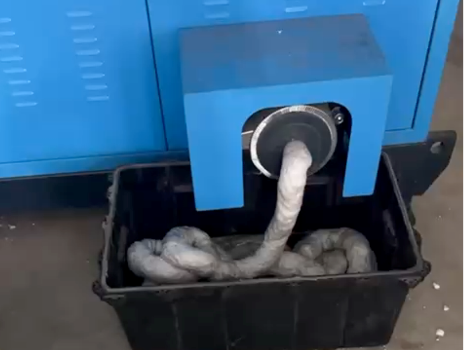 Melted and compressed polystyrene