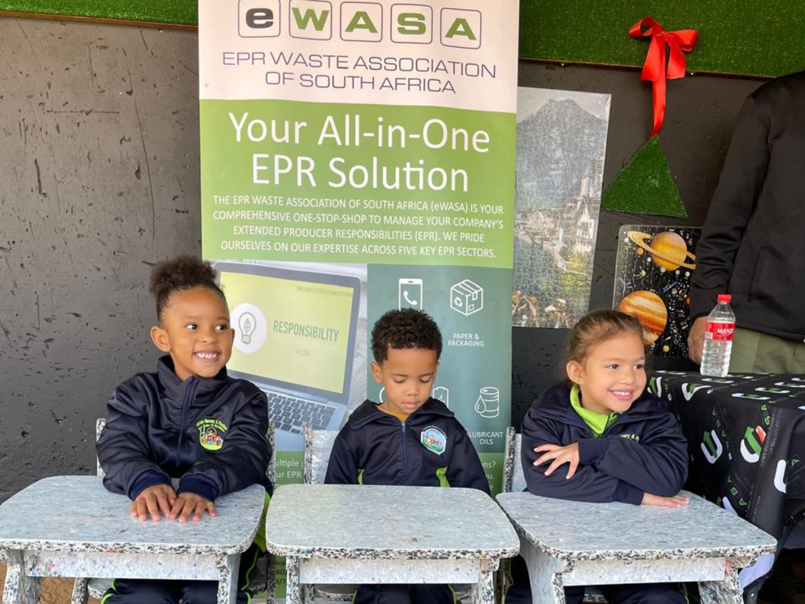 Recycled plastic school tables and chairs