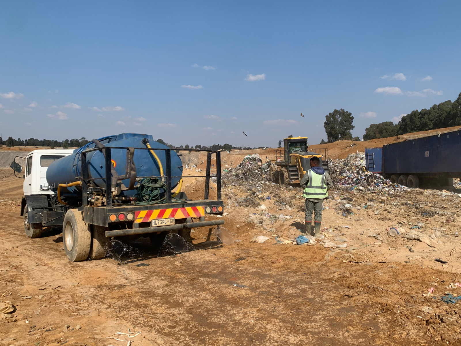 Tonkmeter Recycling centre water tank