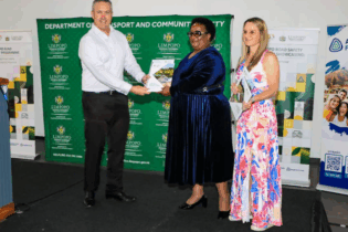 Dr Jonathan James (Impact Catalyst), MEC Violet Mathye (LDTC), Dr Mari Romijin (Impact Catalyst)