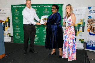 Dr Jonathan James (Impact Catalyst), MEC Violet Mathye (LDTC), Dr Mari Romijin (Impact Catalyst)