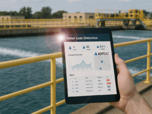IOTDC Water Leak Detection program on a tablet device